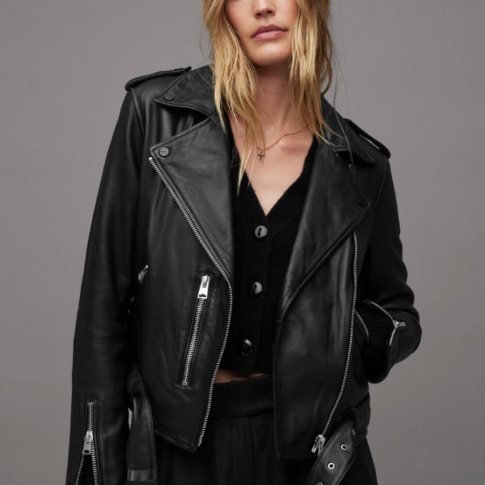 All Saints Balfern Leather Jacket | Size 6